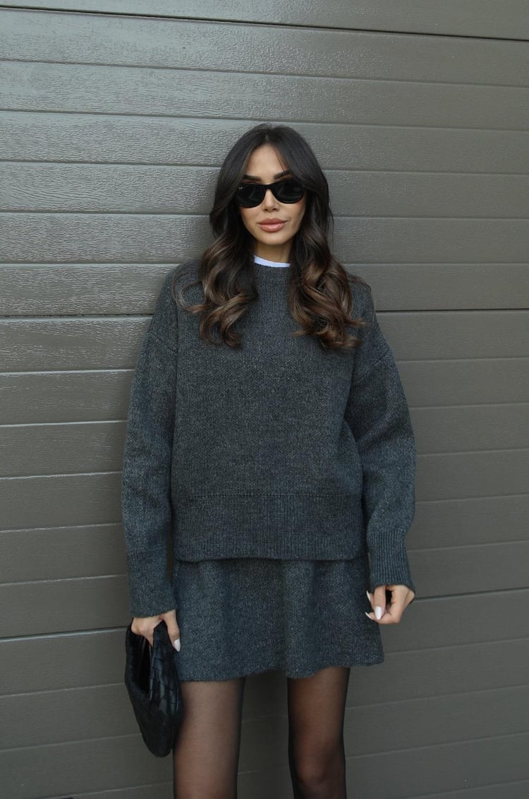 Iris | Knit Sweater & Skirt Set
