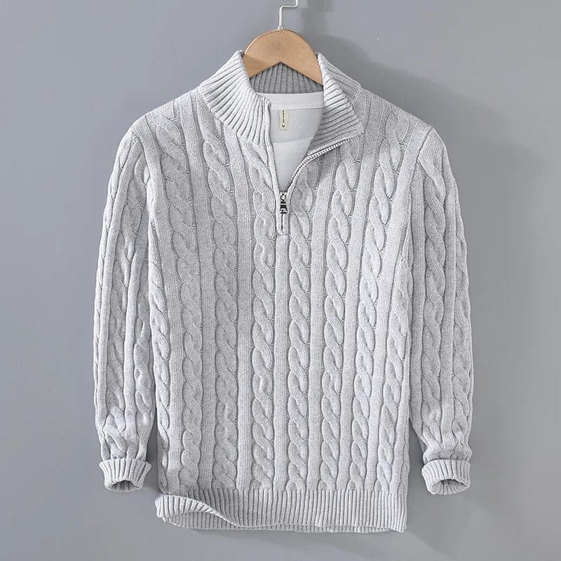 Hunter | Cable Knit Half-Zip Sweater