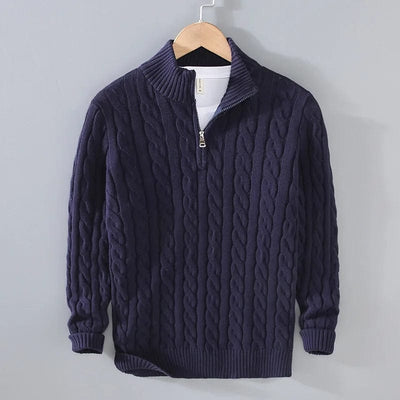 Hunter | Cable Knit Half-Zip Sweater