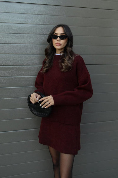 Iris | Knit Sweater & Skirt Set