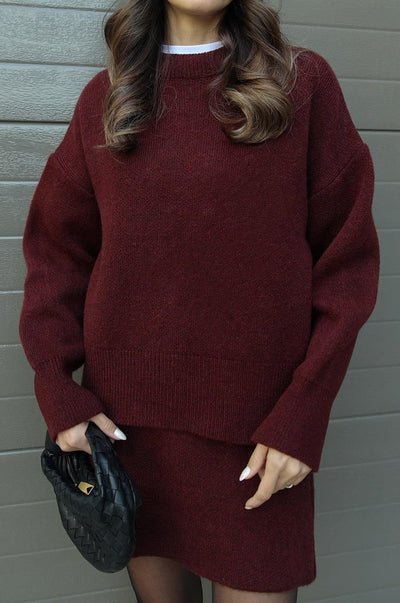 Iris | Knit Sweater & Skirt Set