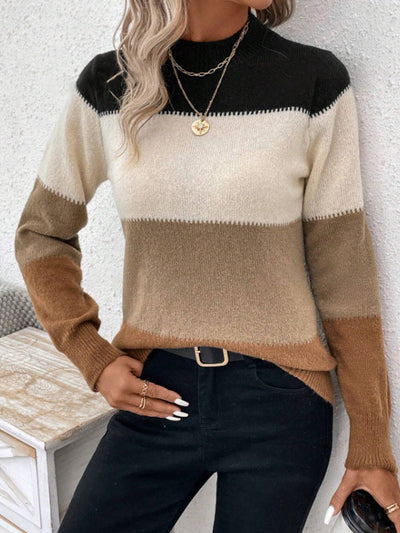 Zoey | Colourblock Knit Sweater