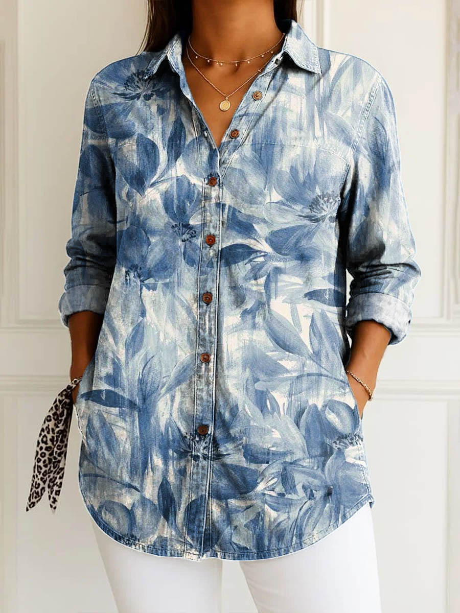 Lexie | Blue Blossom Blouse