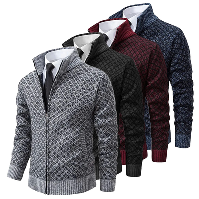 Ashton | Patterned Zip Sweater