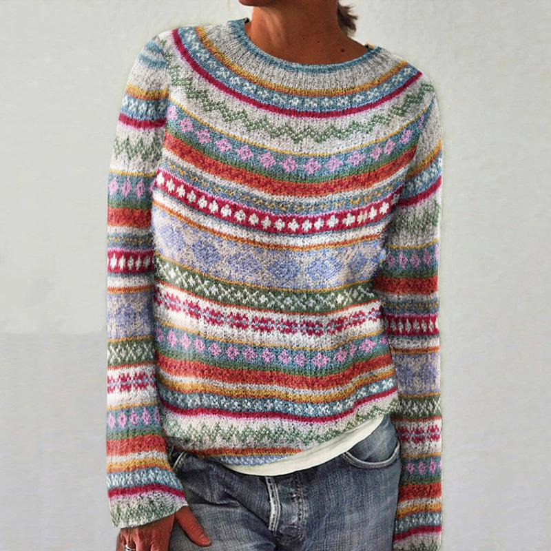 Selena | Colourful Fair Isle Knit Sweater
