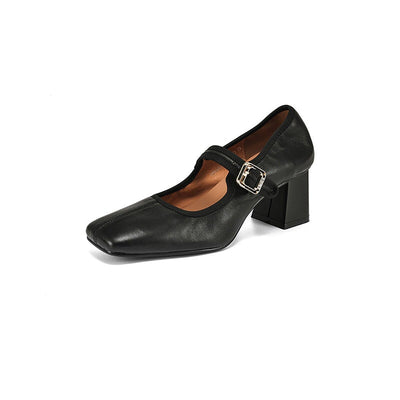 Nathalie | Vintage Block Heel Mary Janes