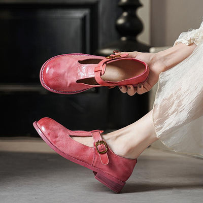 Winona | Retro T-Strap Flats