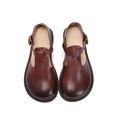 Thérèse | Vintage T-Strap Flats