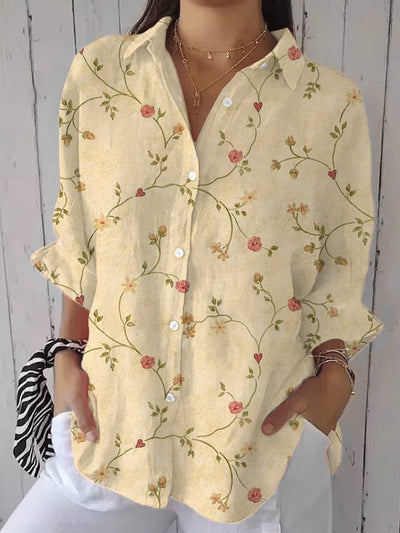 Colette | Blue Garden Embroidery Blouse