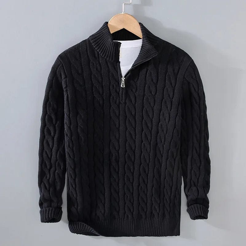 Hunter | Cable Knit Half-Zip Sweater