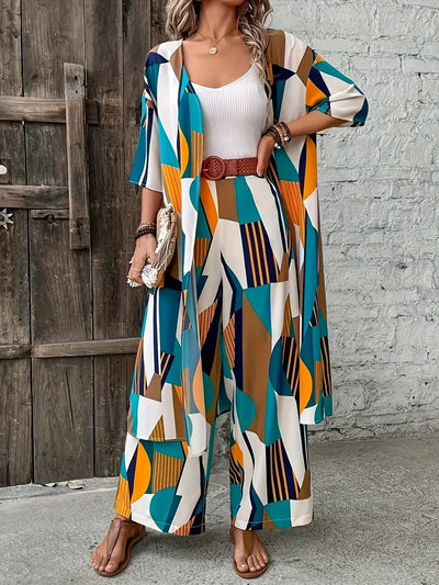 Celeste | Geometric Kimono Set