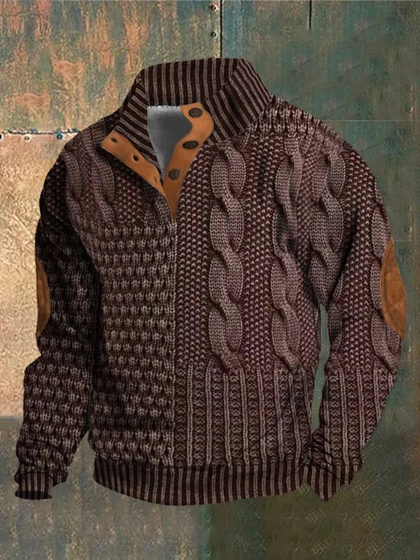 Michael | Cable Knit Half-Zip Sweater