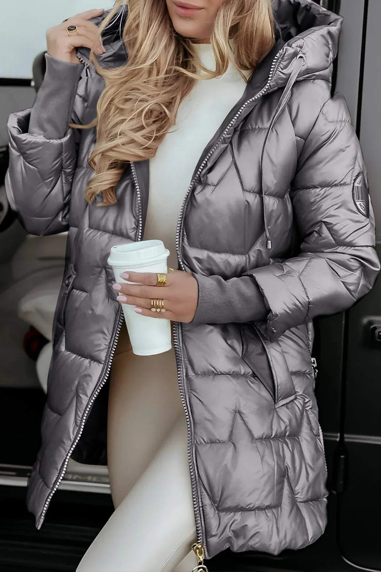 Reese | Metallic Puffer Coat