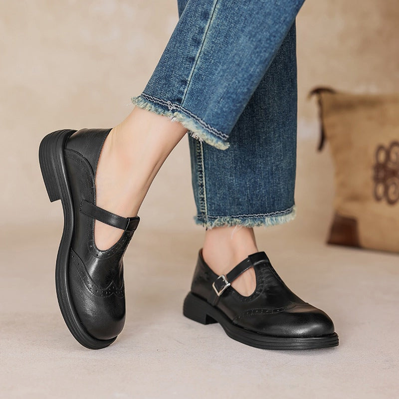 Thea | Vintage Brogue Mary Janes