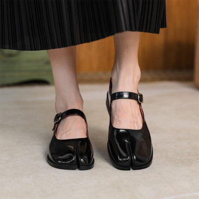 Samara | Artistic Split-Toe Mary Jane Flats