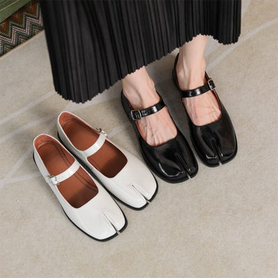 Samara | Artistic Split-Toe Mary Jane Flats