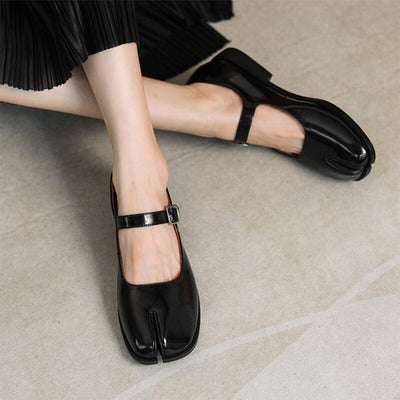Samara | Artistic Split-Toe Mary Jane Flats