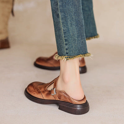 Thea | Vintage Brogue Mary Janes