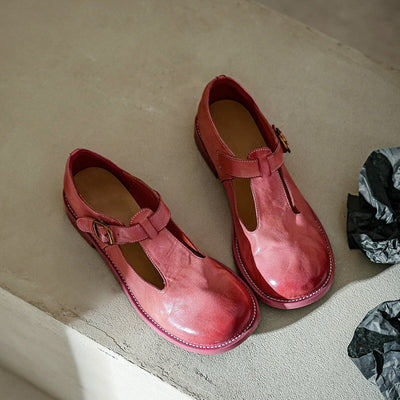 Winona | Retro T-Strap Flats