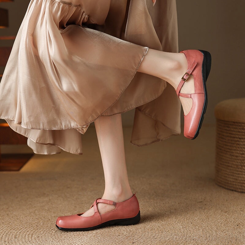 Colleen | Artistic Cross-Strap Flats