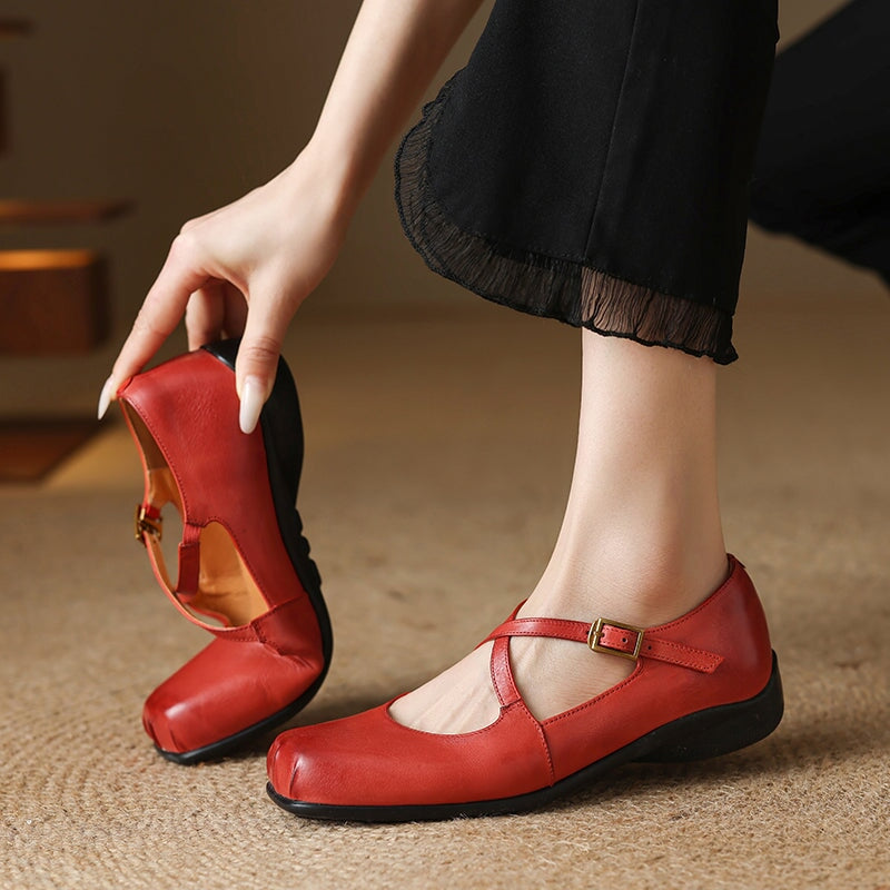 Colleen | Artistic Cross-Strap Flats