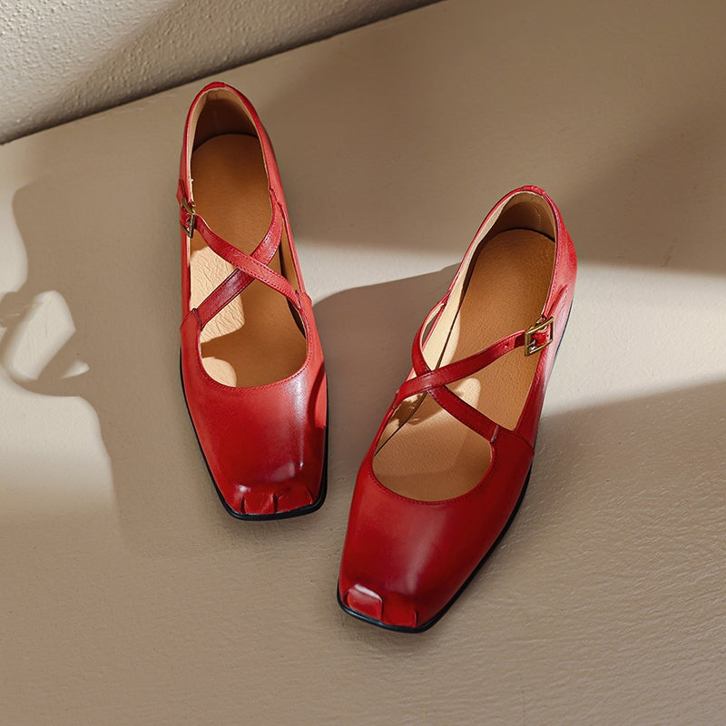 Colleen | Artistic Cross-Strap Flats