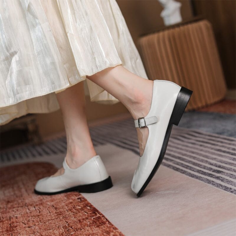 Samara | Artistic Split-Toe Mary Jane Flats