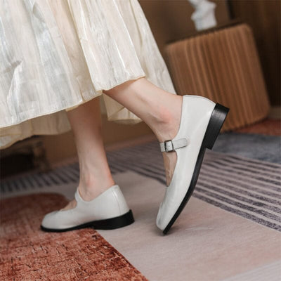 Samara | Artistic Split-Toe Mary Jane Flats