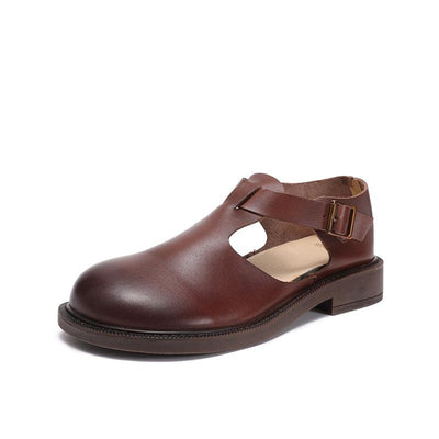 Thérèse | Vintage T-Strap Flats