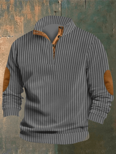 Easton | Half-Zip Sweater with Elbow Patches