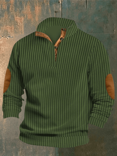 Easton | Half-Zip Sweater with Elbow Patches