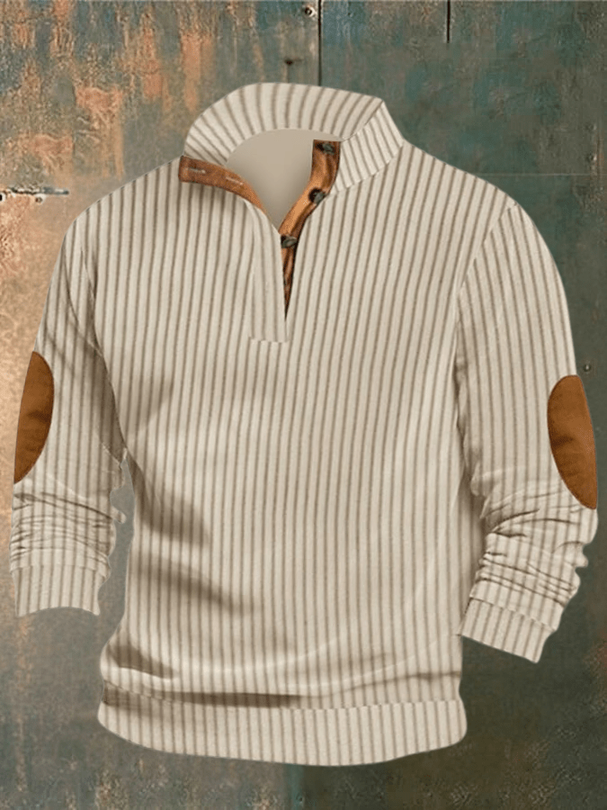 Easton | Half-Zip Sweater with Elbow Patches