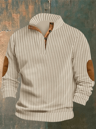 Easton | Half-Zip Sweater with Elbow Patches
