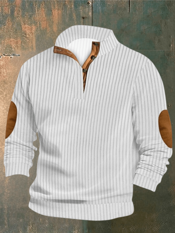 Easton | Half-Zip Sweater with Elbow Patches